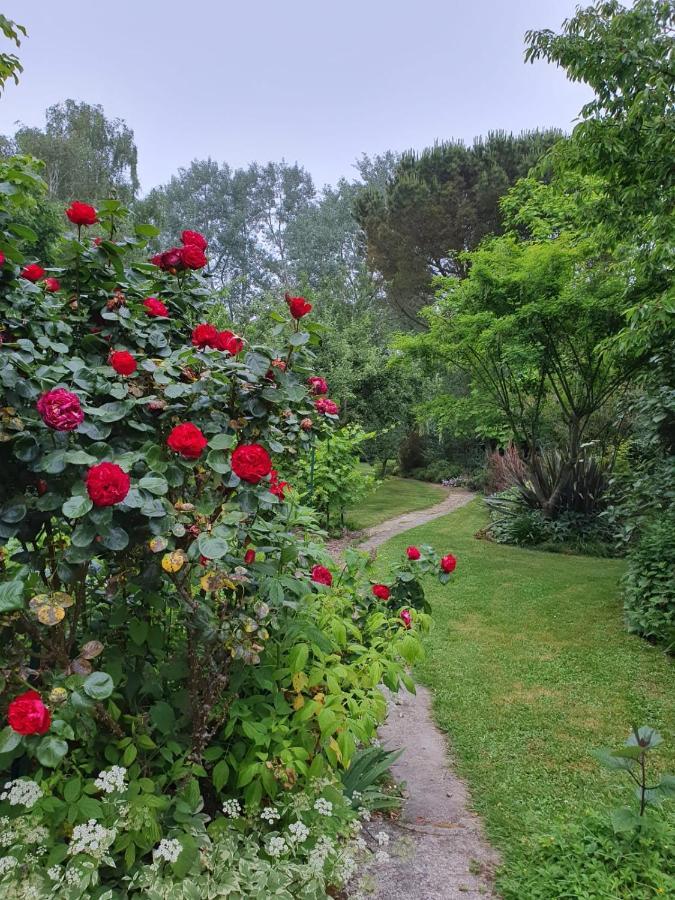 Grande maison en pierre, calme, jardin arboré. Roz-Landrieux Exterior foto